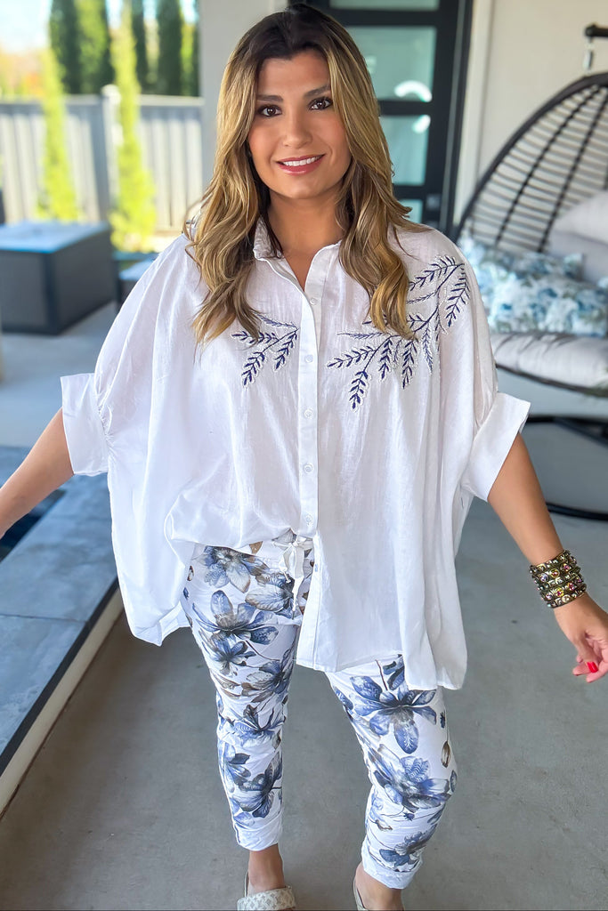 Oversized Daily Favorite Tunic - 100% Cotton - Ivory