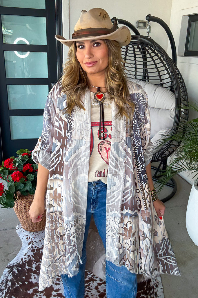 Tribal Sky Duster - 100% Cotton