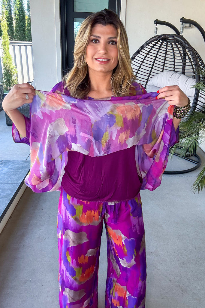 PRE ORDER: A Rush Of Radiance Silk Stretch Top – Made in Italy