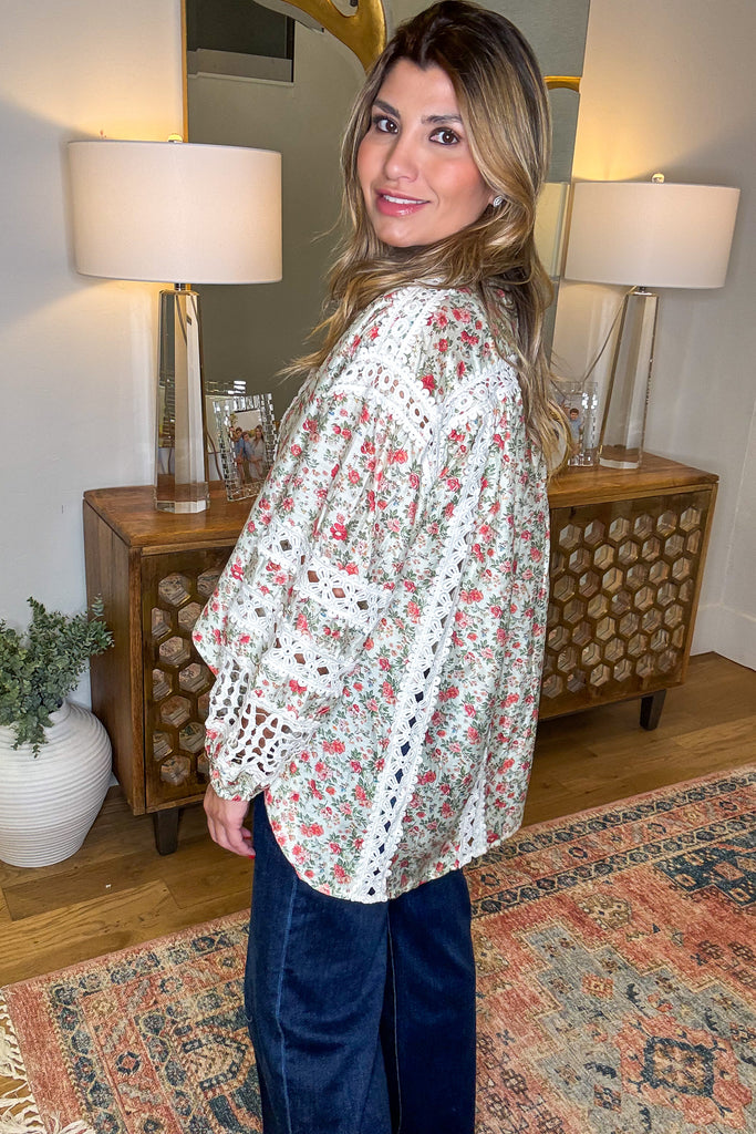 Comes Naturally OVERSIZED Top - Natural - SALE