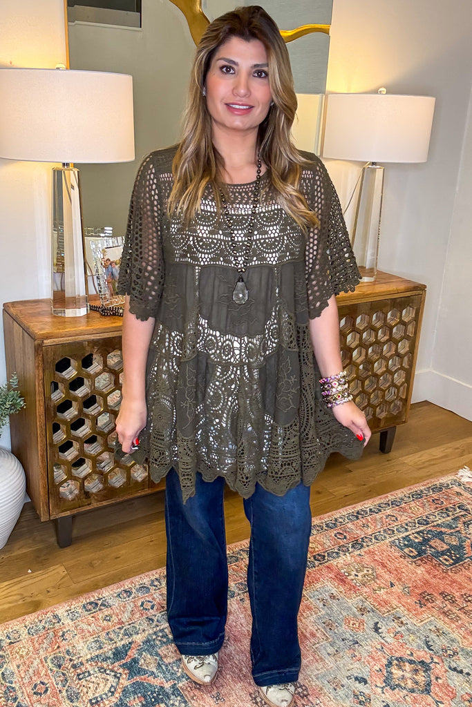 The Signature Style Wide Leg Jeans - Dark Denim