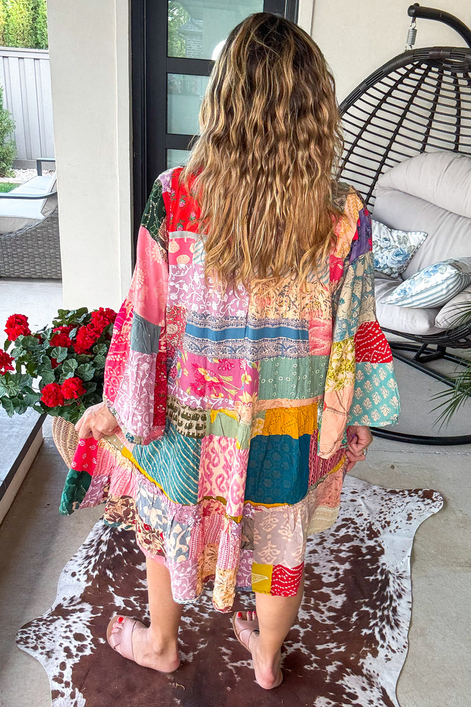 Bohemian Patchwork Oversized Dream Dress - 100% Cotton
