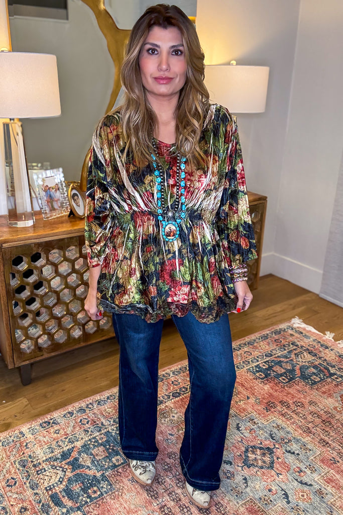 The Signature Style Wide Leg Jeans - Dark Denim