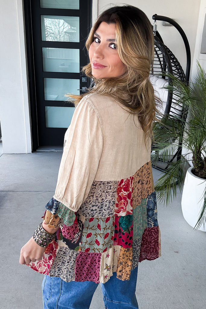 PRE ORDER: The Wildflower Nomad Top - Latte