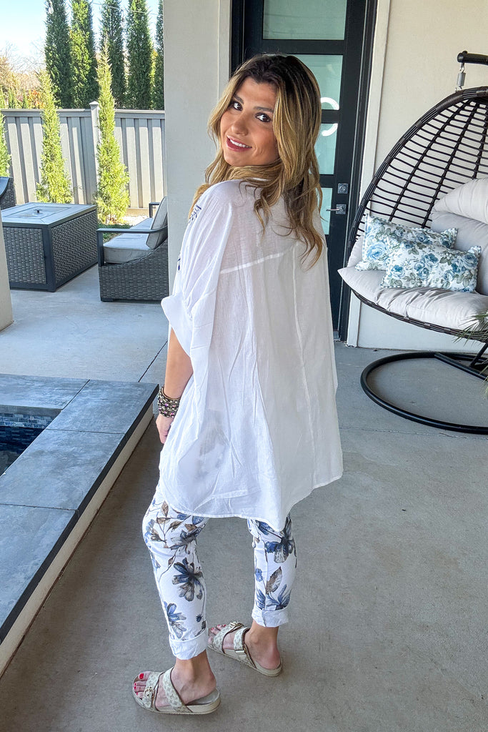 Oversized Daily Favorite Tunic - 100% Cotton - Ivory