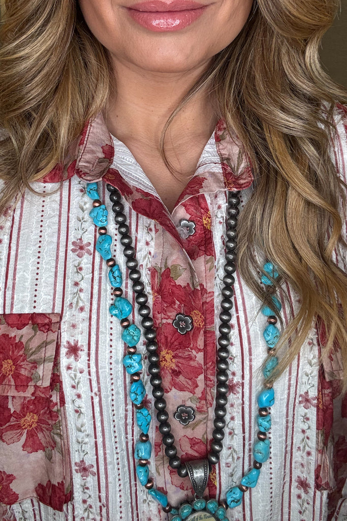 Canyon Rose Blouse Schaket - Ruby