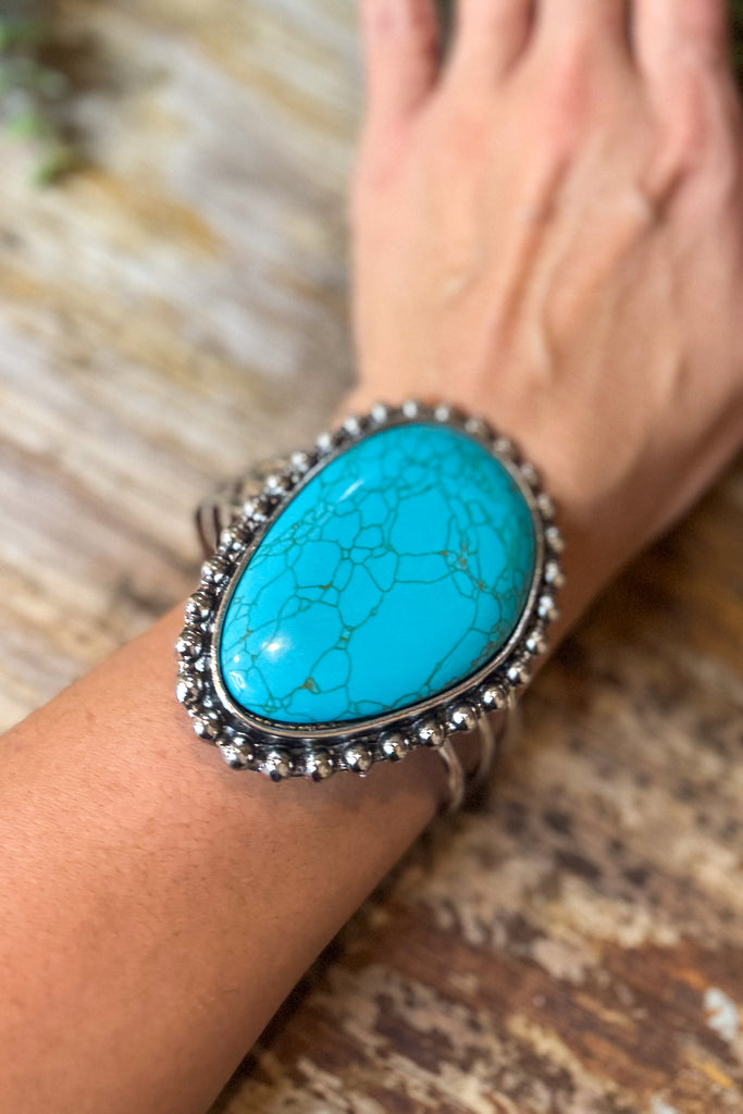 Canyon Tide Cuff Bracelet - Turquoise