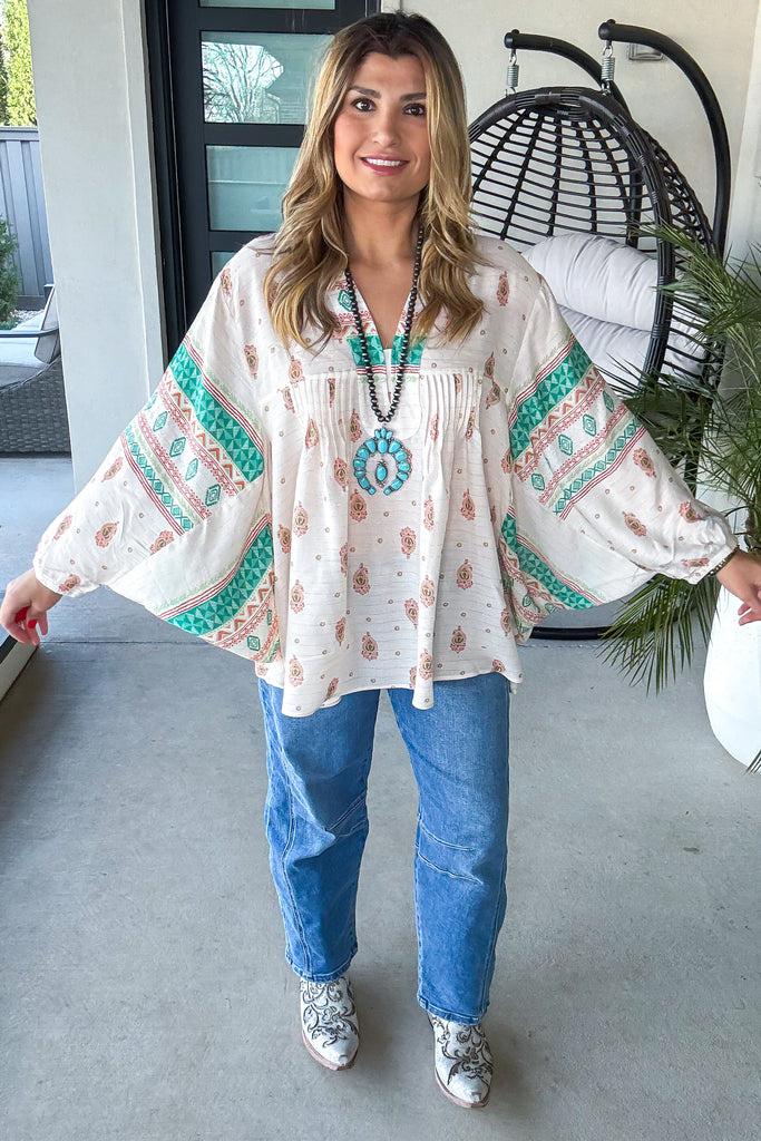 Sunkissed And Ready Oversized Top - Natural