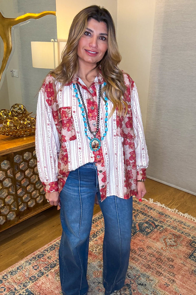 Canyon Rose Blouse Schaket - Ruby