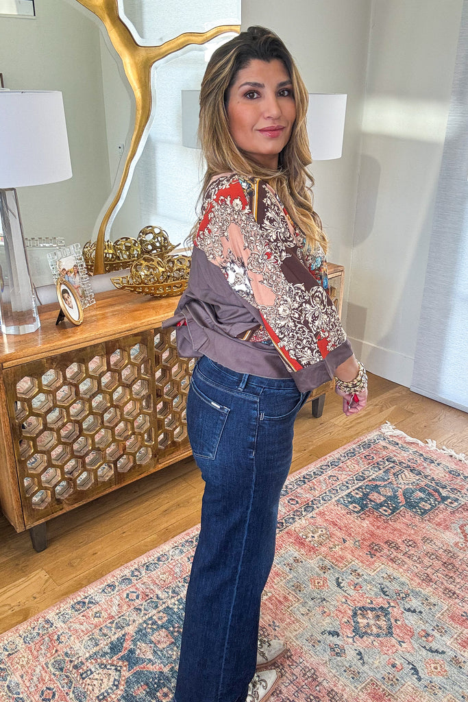 The Signature Style Wide Leg Jeans - Dark Denim