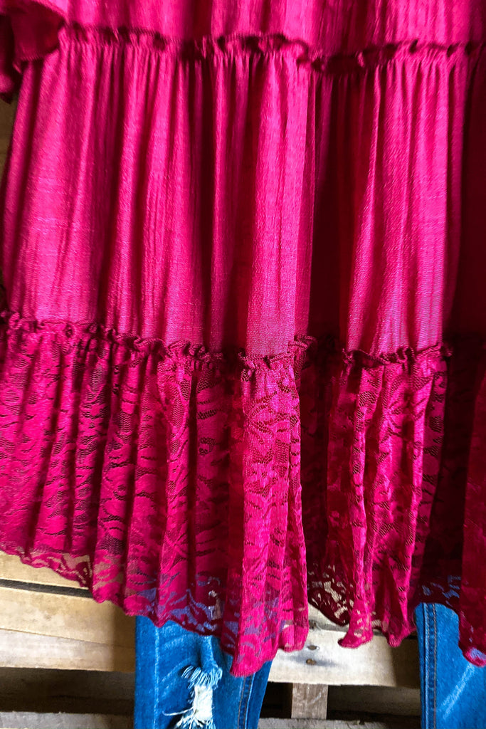 AHB EXCLUSIVE: Like A Dream To Me Tunic - Crimson