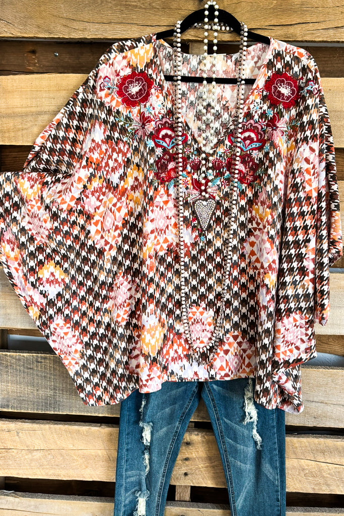 Rustic Memories Oversized Top - Multi