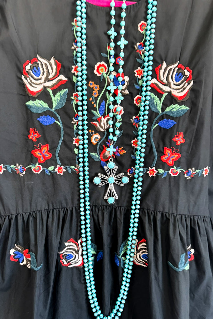 Minute in Time Tunic/Dress - Black