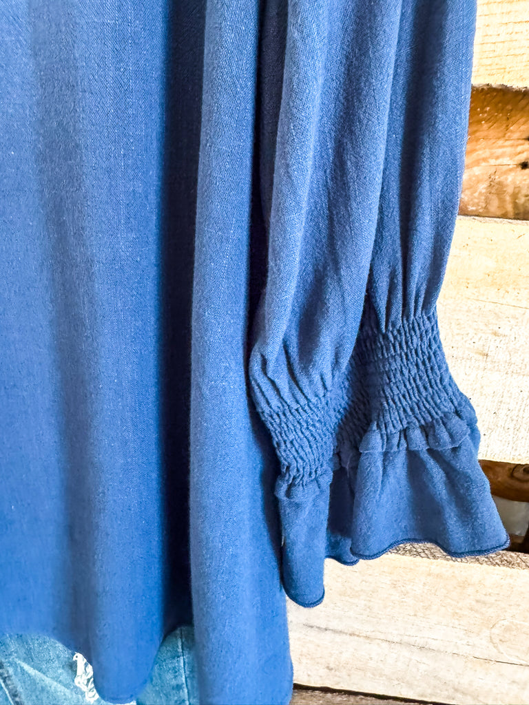 All My Desires Top - Blue - SALE