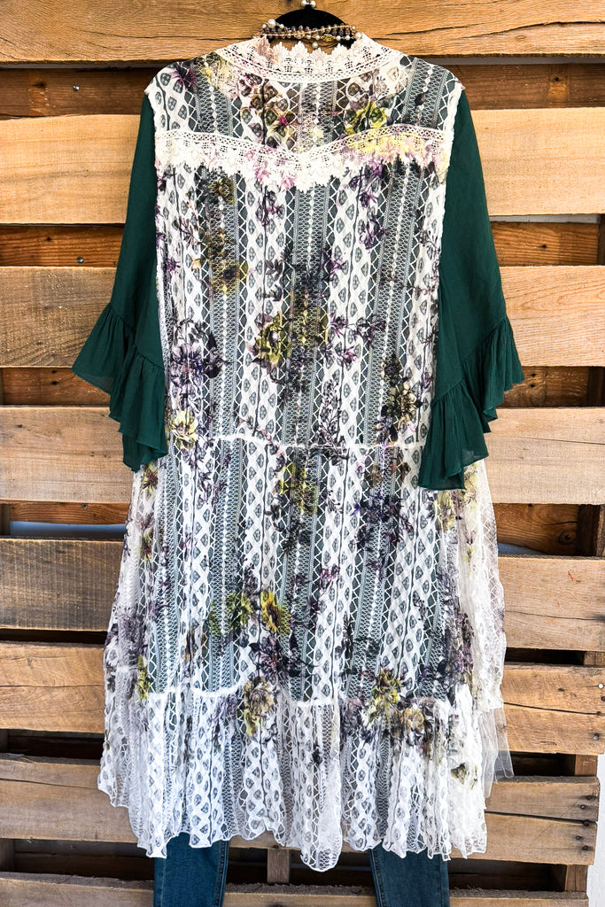 AHB EXCLUSIVE: Brighten My Day Vest - Ivory/Yellow.