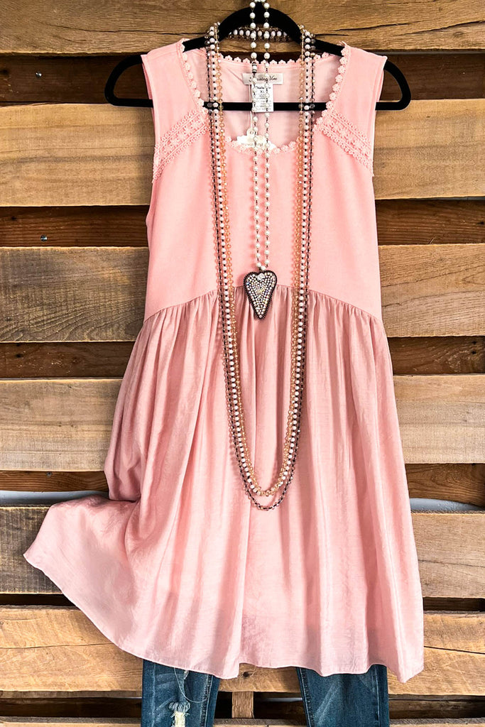 Raining Spring Dress - Peach - SALE