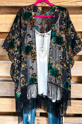AHB EXCLUSIVE: Flower Child Sheer Oversized Tunic - Sky