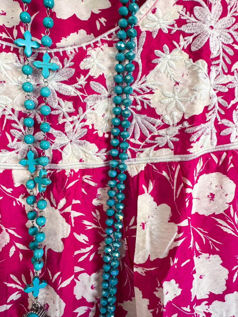 Hazy Mornings Top - Hot Pink