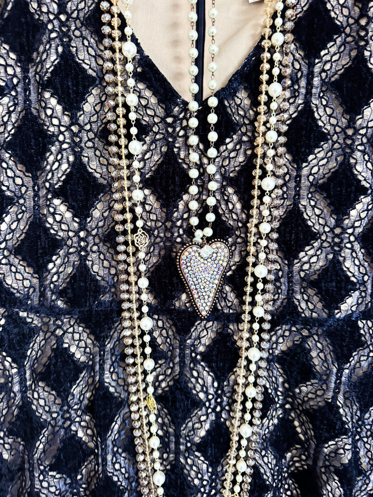 Time For Romance Dress - Navy