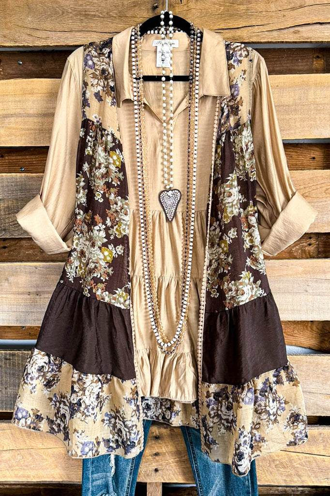 Generating Greatness Vest - Beige-Brown