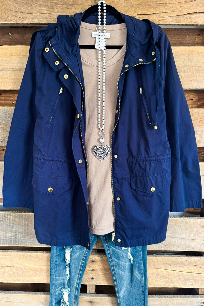 American Rag Jacket - Navy - 100% COTTON