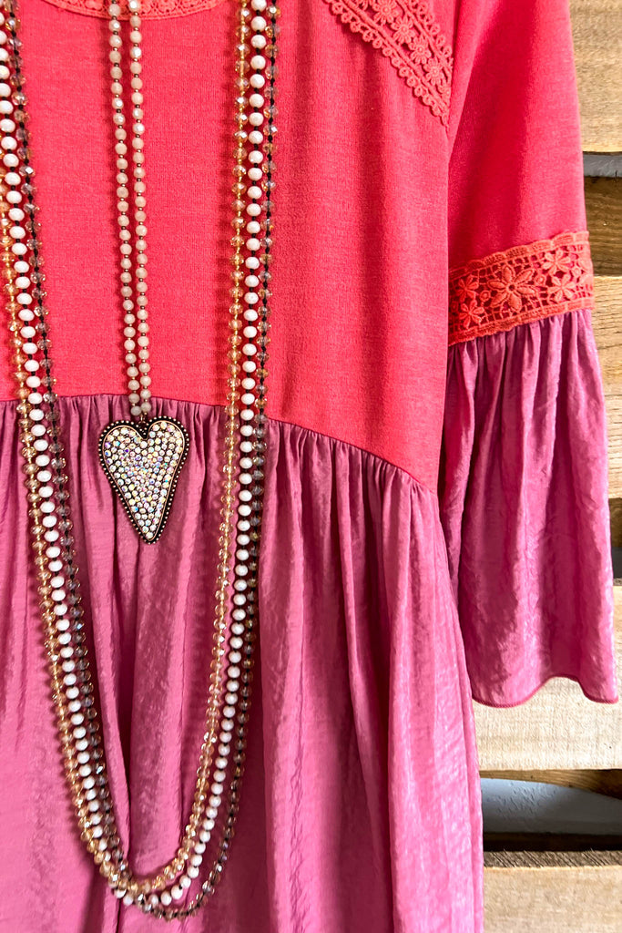 This Side of Paradise Dress - Mauve - SALE