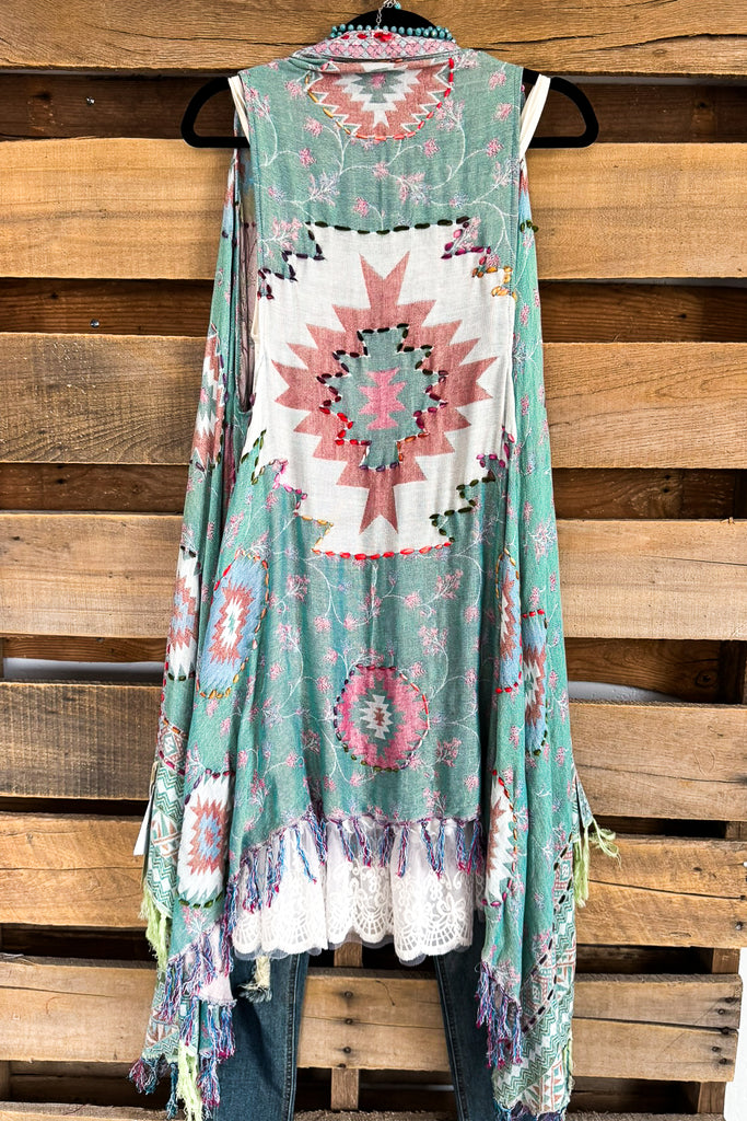 Layer Up Thick Stich Vest - Mint