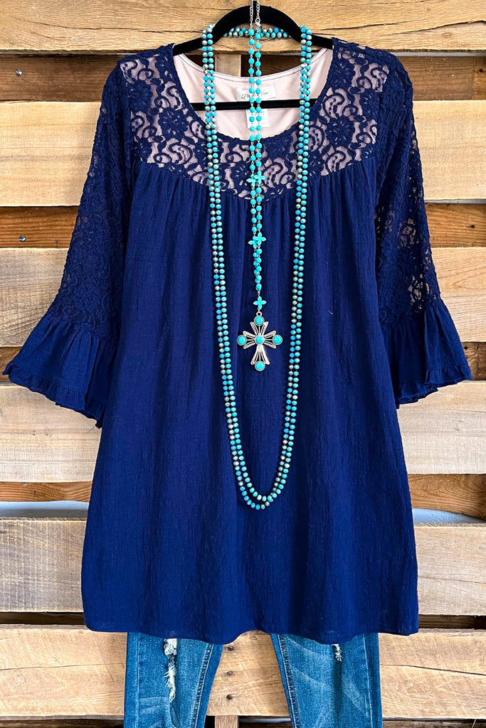 Brilliantly Sharp Tunic - Blue - 100% COTTON