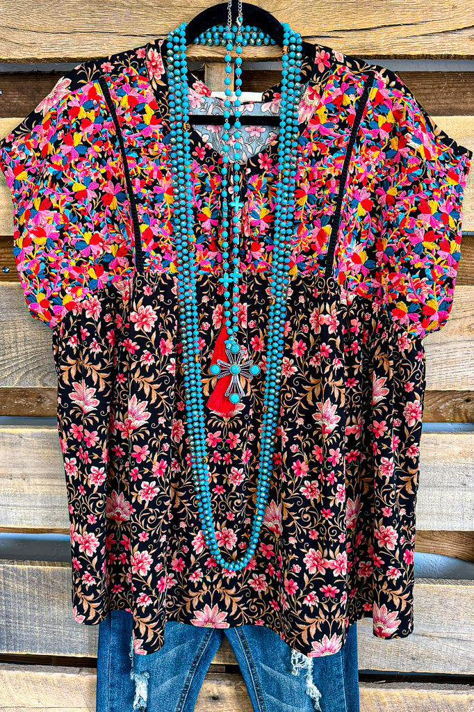 Best Day Of My Life Top - Black Multi.