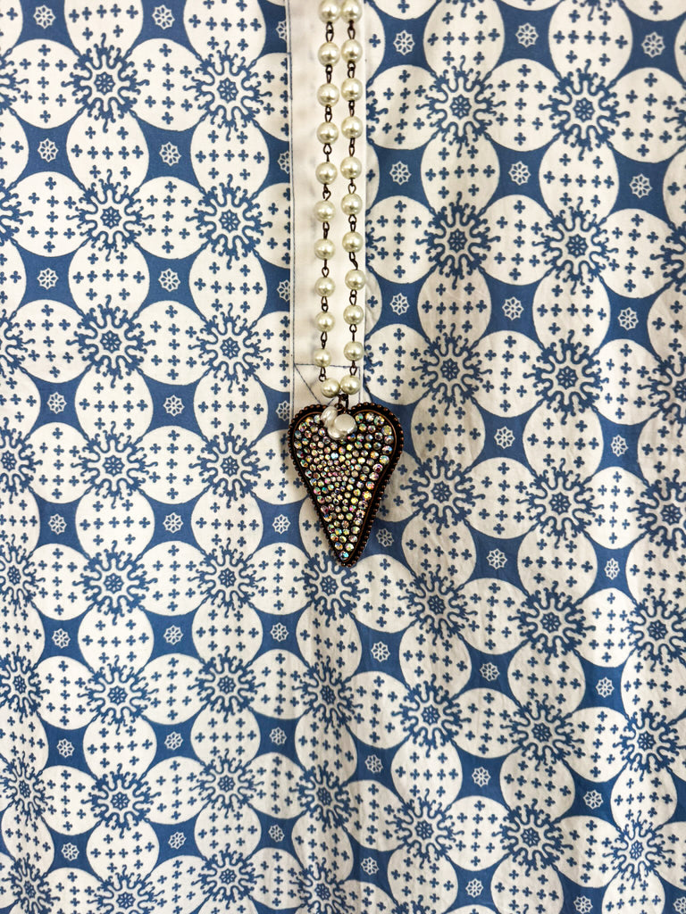 Pretty In Petals Dress - Chambray - 100% COTTON (S-M-L)