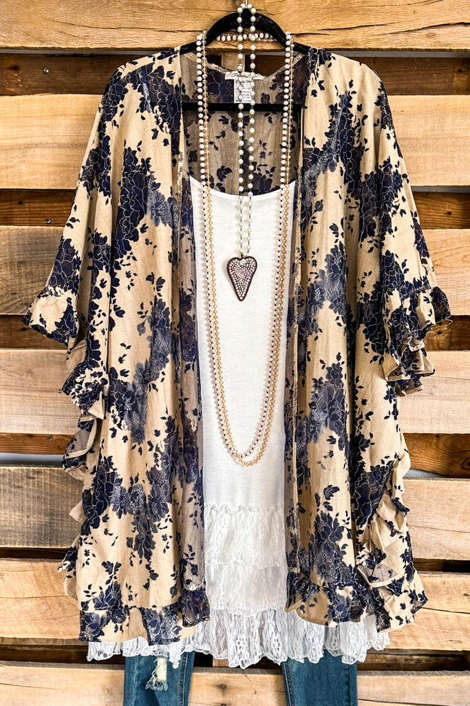 Everything Is Alright OVERSIZED Kimono - Mocha - SALE