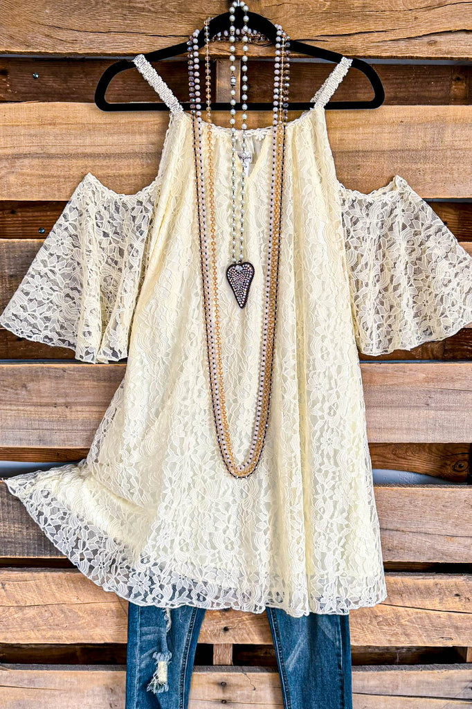Sassy Statement Tunic - Beige - SALE