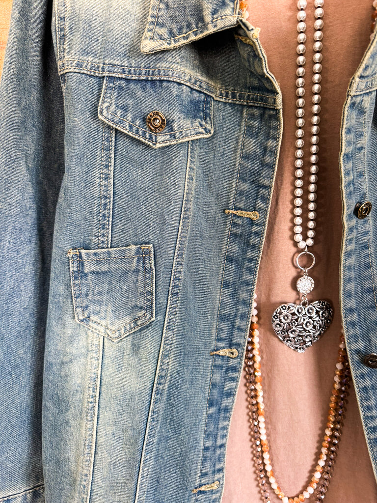 Second Chances Denim Vest - 100% Cotton (Size 2X Only)