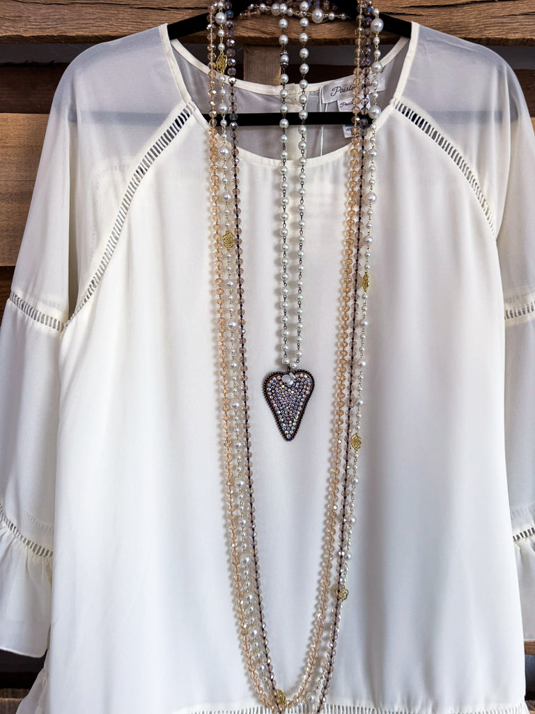 Smart Look Tunic - Off White - SALE