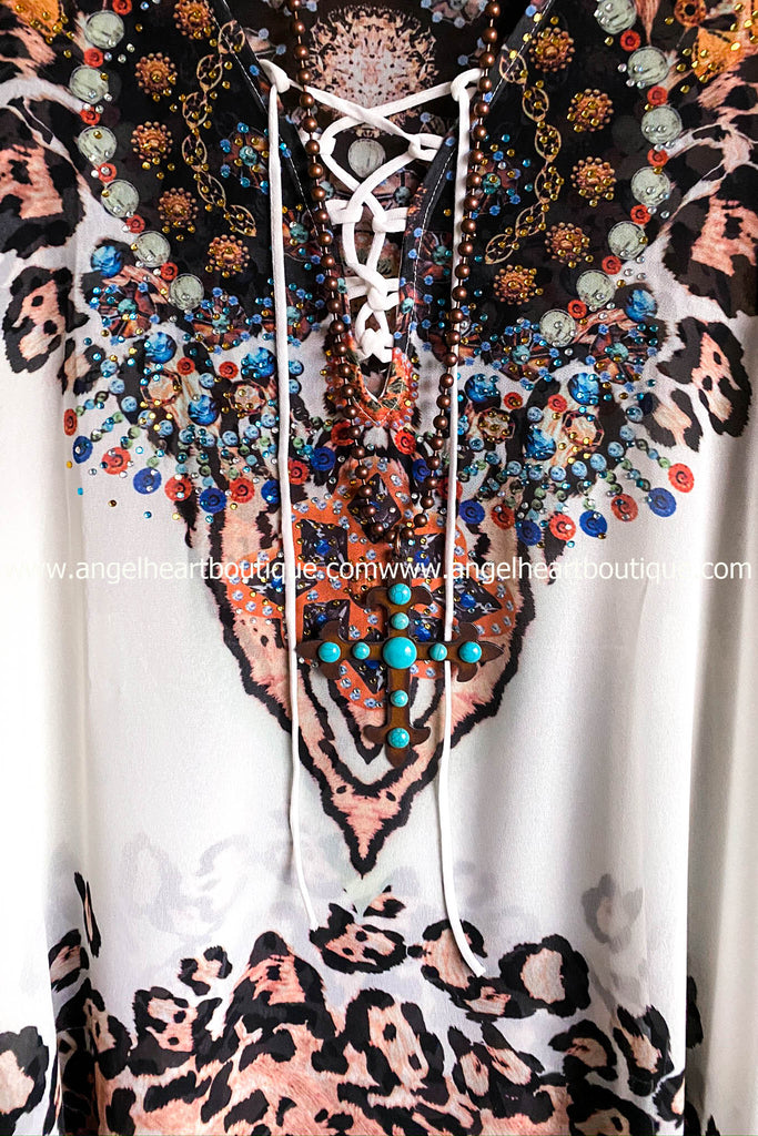 AHB EXCLUSIVE: Wild Thing Kaftan - Ivory