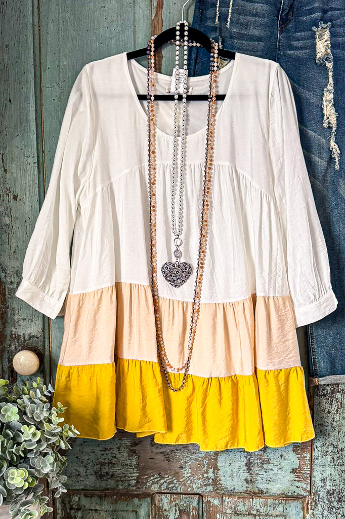 Amethyst Gaze Tunic - Mustard