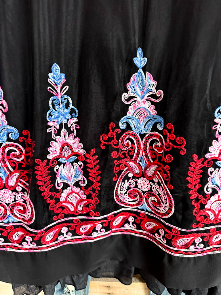 Sheer Amusement Cardigan - Multi-Pink.