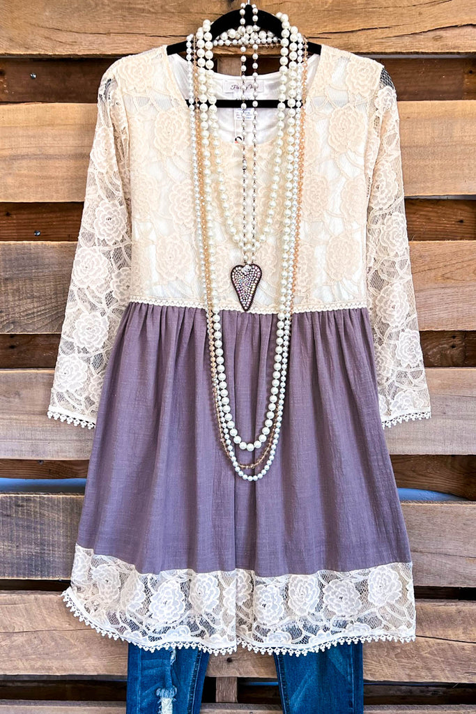 Metro Treasure Tunic - Grey - 100% COTTON