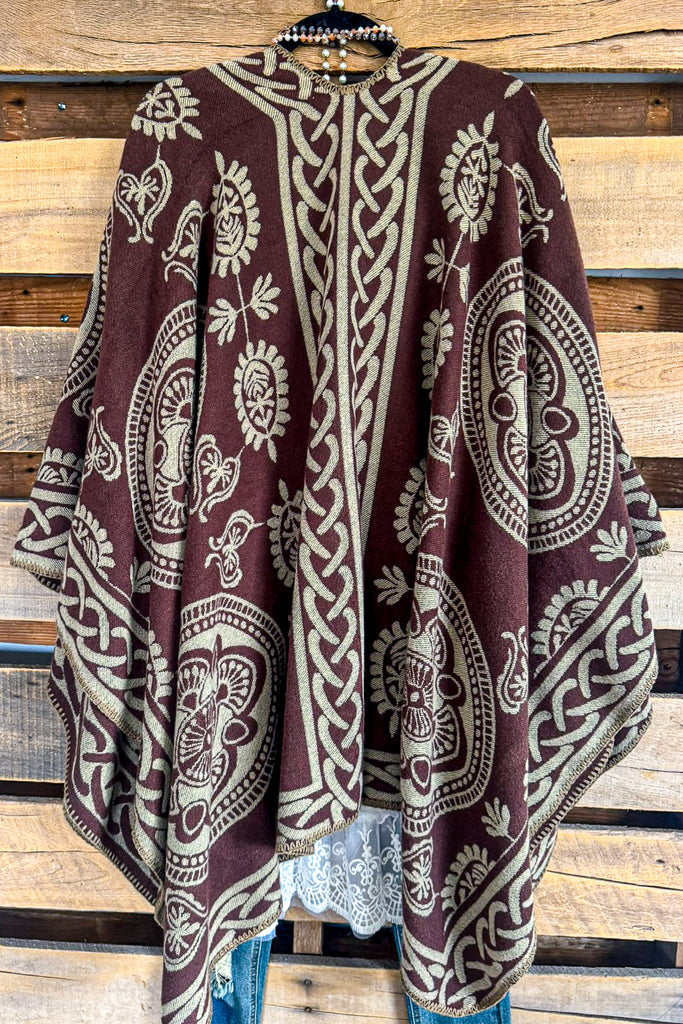 Gather Around Poncho - Brown