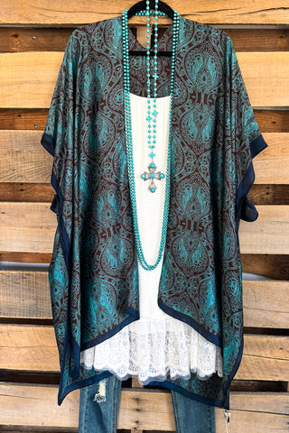 Birds Of A Feather Kimono - Black - 100% COTTON