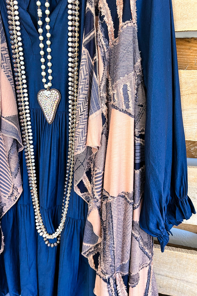 Unpredictable Truth Vest - Mocha/Navy-Blue - SALE