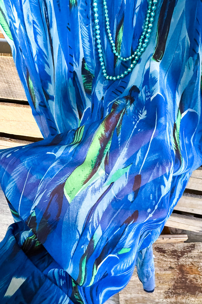 Emerald Coast Beach Cover Up - Sheer - Blue