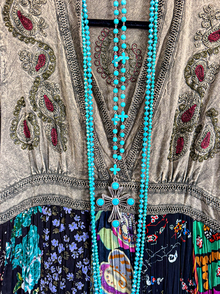 Rustic Romance Dress -  Gravel