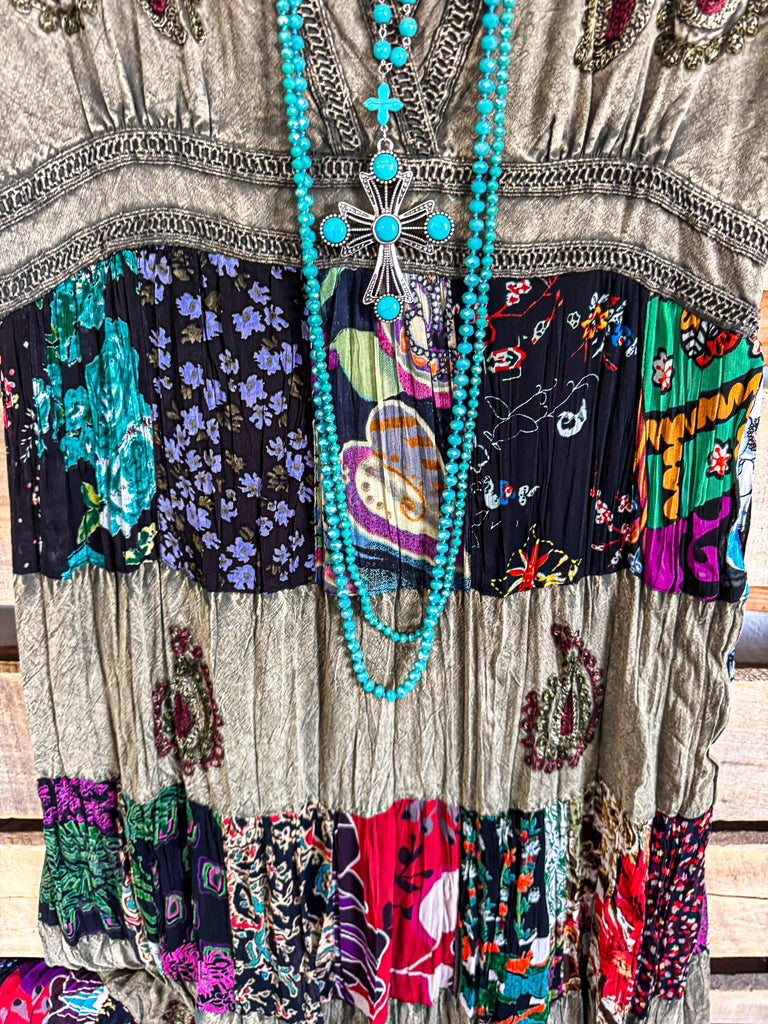 Rustic Romance Dress -  Gravel