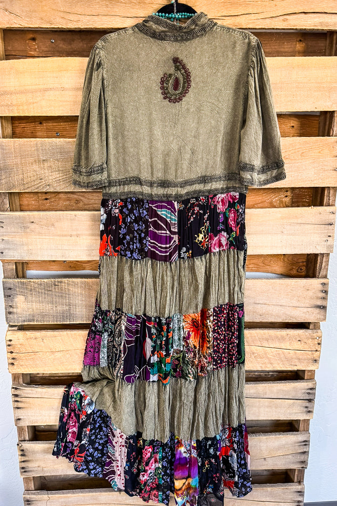 Rustic Romance Dress -  Gravel