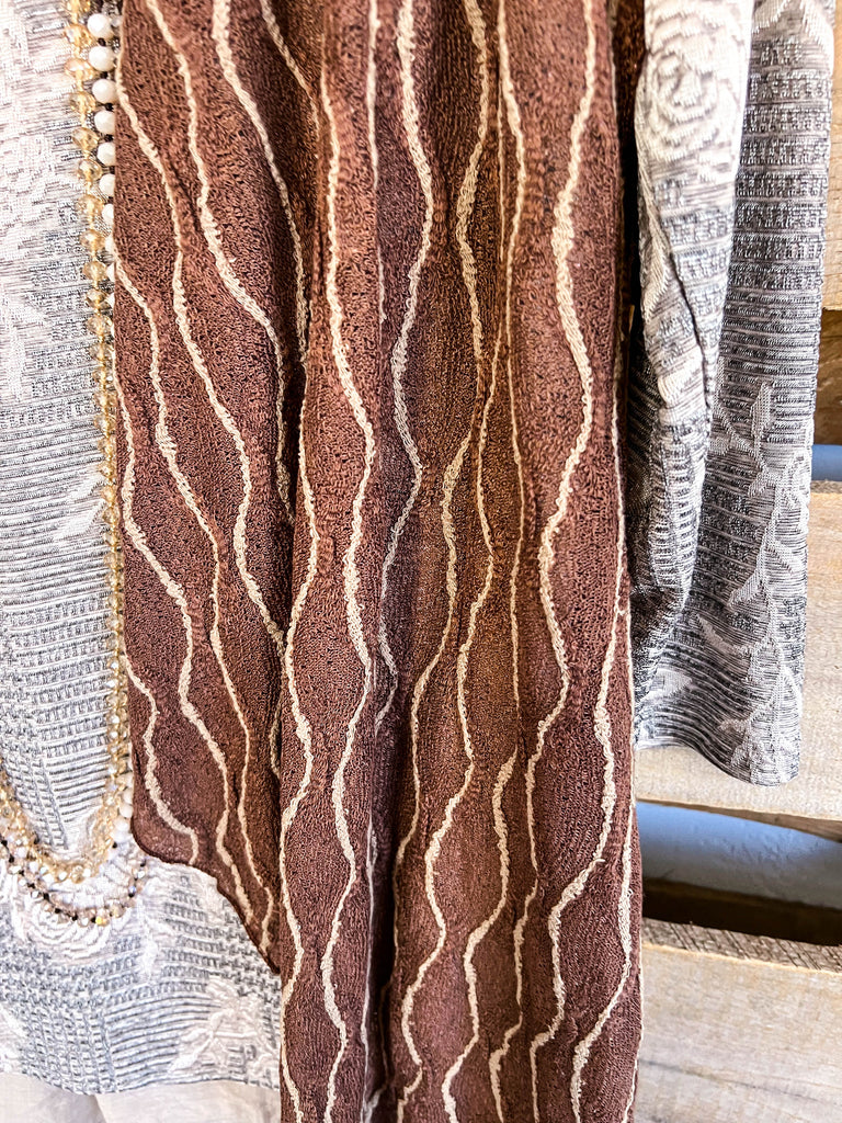 Talking Secrets Vest - Brown - SALE