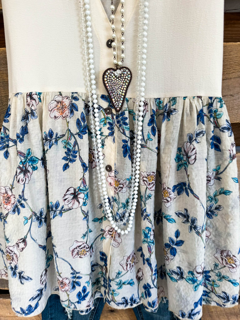 Sea Front Top - Beige