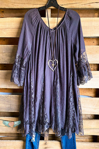 Sweet And Sassy Sheer Tunic - Blue