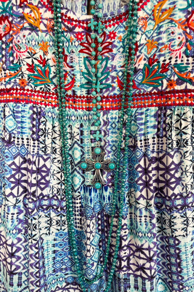 Dockside Darling Top - Aqua - SALE