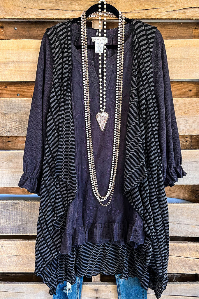 Collection Of Stripes Vest - Black - SALE